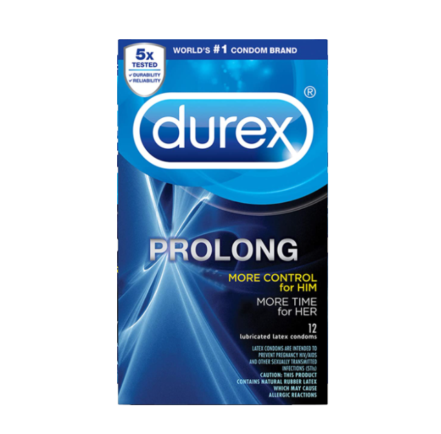 Durex Prolong Delay Textured Condoms 